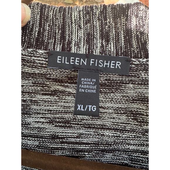 Eileen Fisher Sweater Womens XL Open Front Silk Blend Cardigan Lightweight Layer - Picture 6 of 8